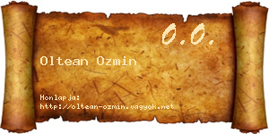 Oltean Ozmin névjegykártya